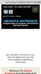 Mobile Screenshot of heightsautohaus.com